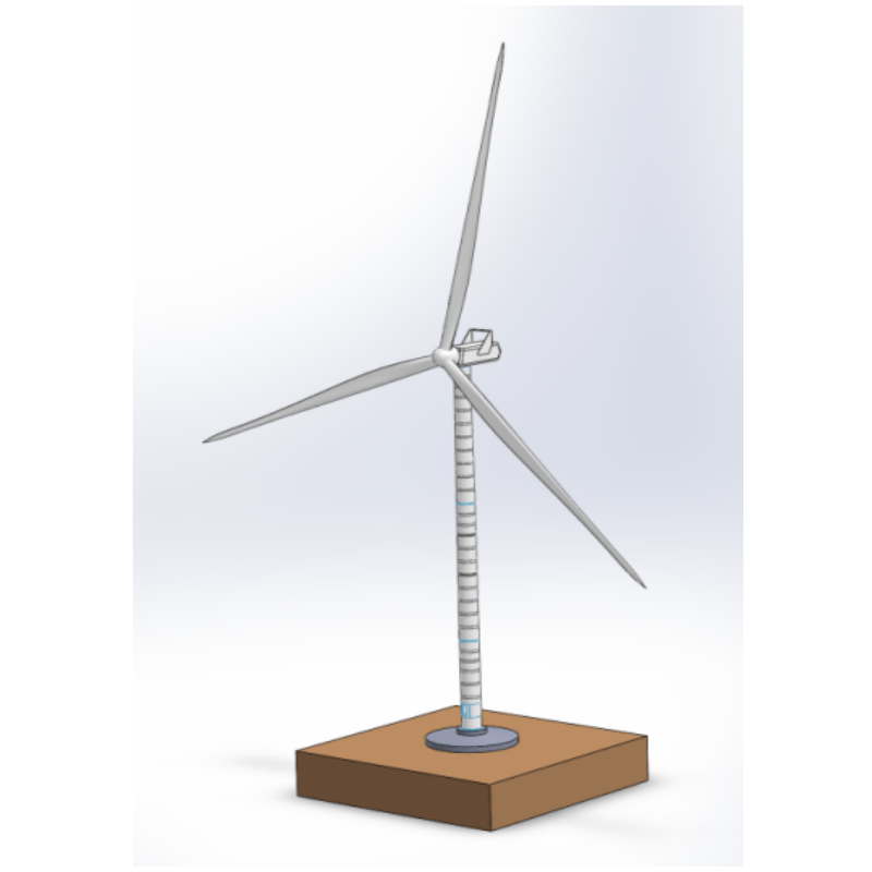 Structural assessment of a 100 m tall steel wind turbine according to IEC 61400-6