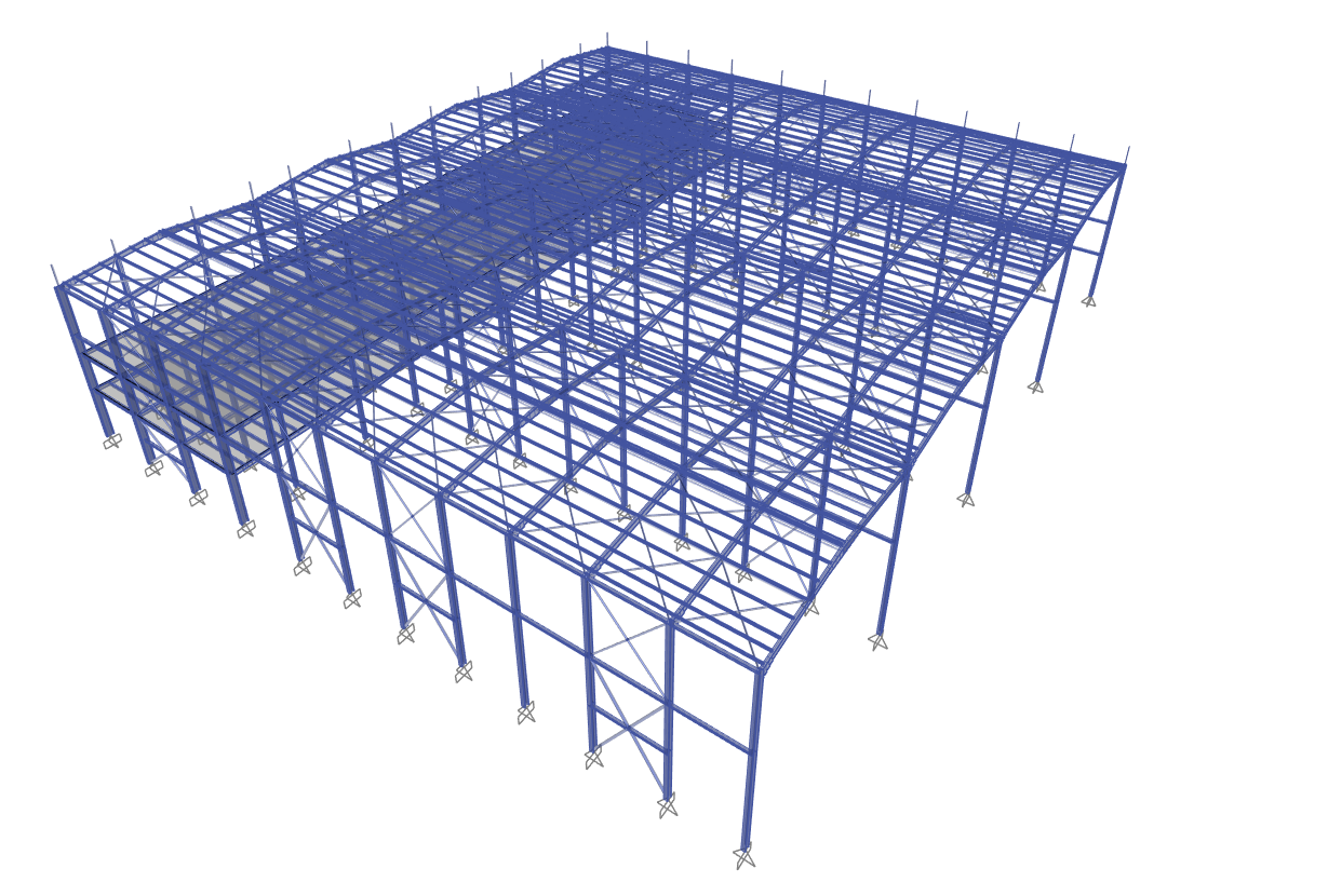 Structural assessment of a large steel building for a logistic center – Athens, Greece